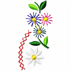 Flowers Embroidery Design 1